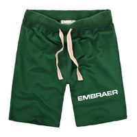 Thumbnail for Embraer & Text Designed Cotton Shorts
