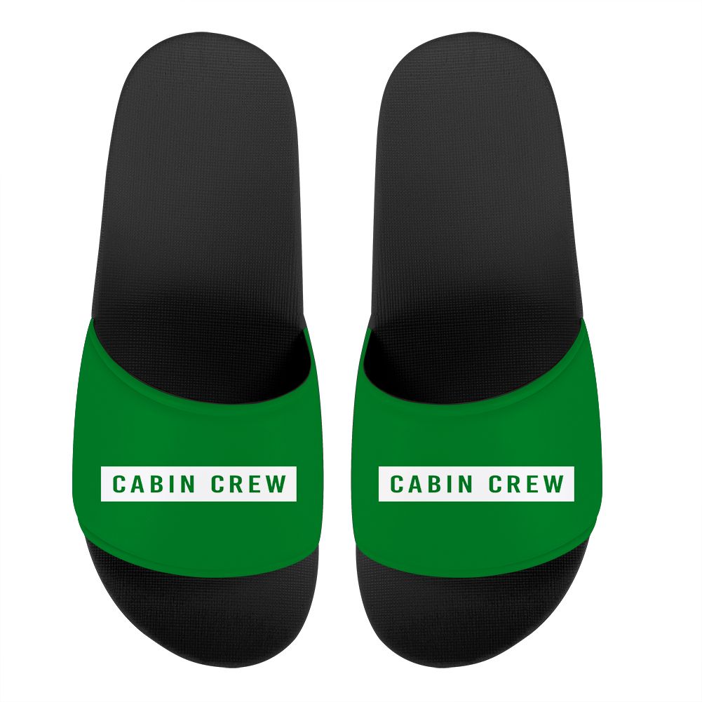 Cabin Crew Text Designed Sport Slippers