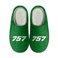 Thumbnail for 757 Flat Text Designed Cotton Slippers