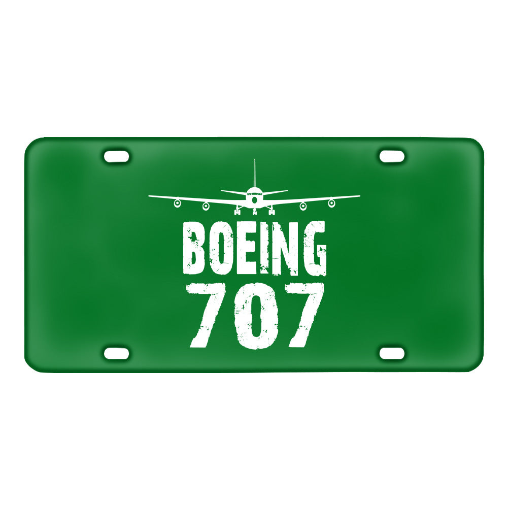 Boeing 707 Metal License Plate - view 5