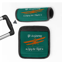 Thumbnail for Life is a journey Enjoy the Flight Designed Neoprene Luggage Handle Covers
