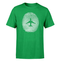 Thumbnail for Aviation Finger Print Designed T-Shirts