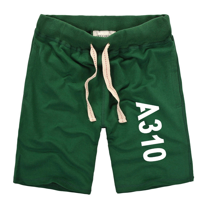 A310 Text Designed Cotton Shorts