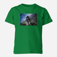 Thumbnail for Amazing Military Pilot Selfie Designed Children T-Shirts