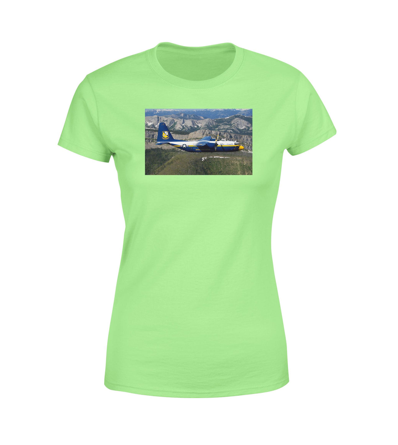 Amazing View with Blue Angels Aircraft Designed Women T-Shirts