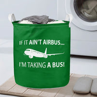Thumbnail for If It Ain't Airbus I'm Taking A Bus Designed Laundry Baskets