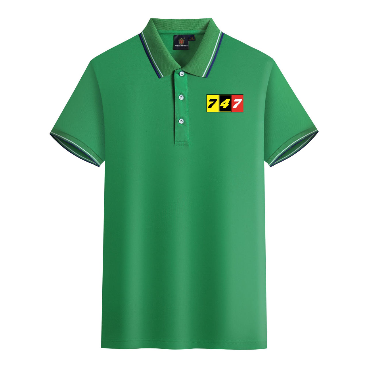 Flat Colourful 747 Designed Stylish Polo T-Shirts