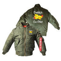 Thumbnail for Daddy's CoPilot (Propeller2) Designed Children Bomber Jackets