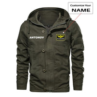Thumbnail for Antonov & Text Designed Cotton Jackets