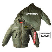 Thumbnail for Antonov & Text Designed Children Bomber Jackets