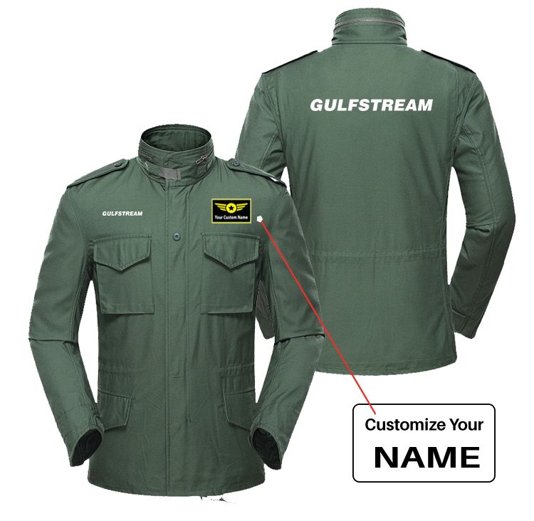Gulfstream & Text Designed Military Coats