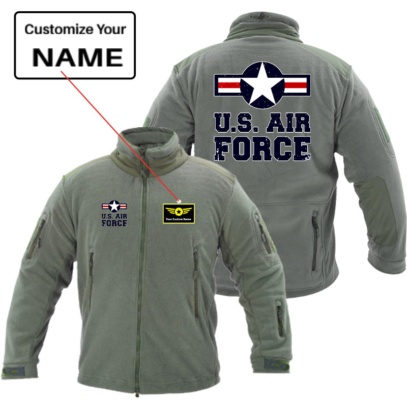 US Air Force Designed Fleece Military Jackets (Customizable)
