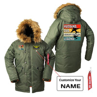 Thumbnail for Husband & Dad & Aircraft Mechanic & Legend Designed Parka Bomber Jackets