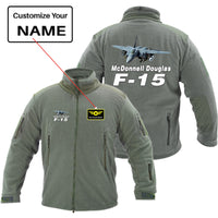 Thumbnail for The McDonnell Douglas F15 Designed Fleece Military Jackets (Customizable)