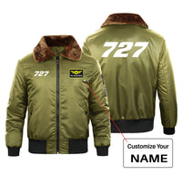 Thumbnail for 727 Flat Text Designed Special Bomber Jackets