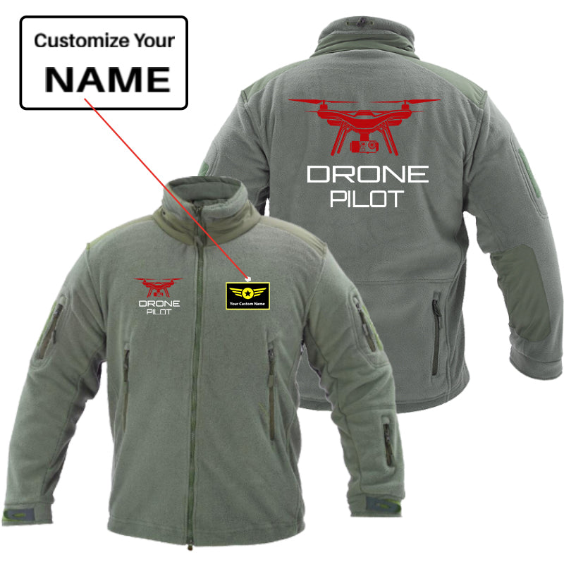 Drone Pilot Designed Fleece Military Jackets (Customizable)