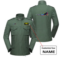 Thumbnail for Multicolor Airplane Designed Military Coats