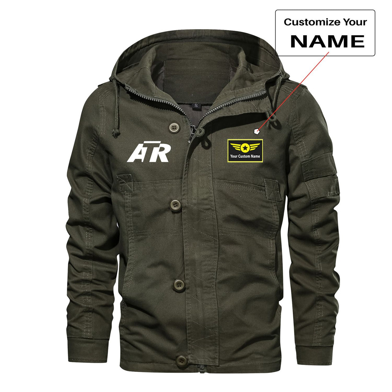 ATR & Text Designed Cotton Jackets