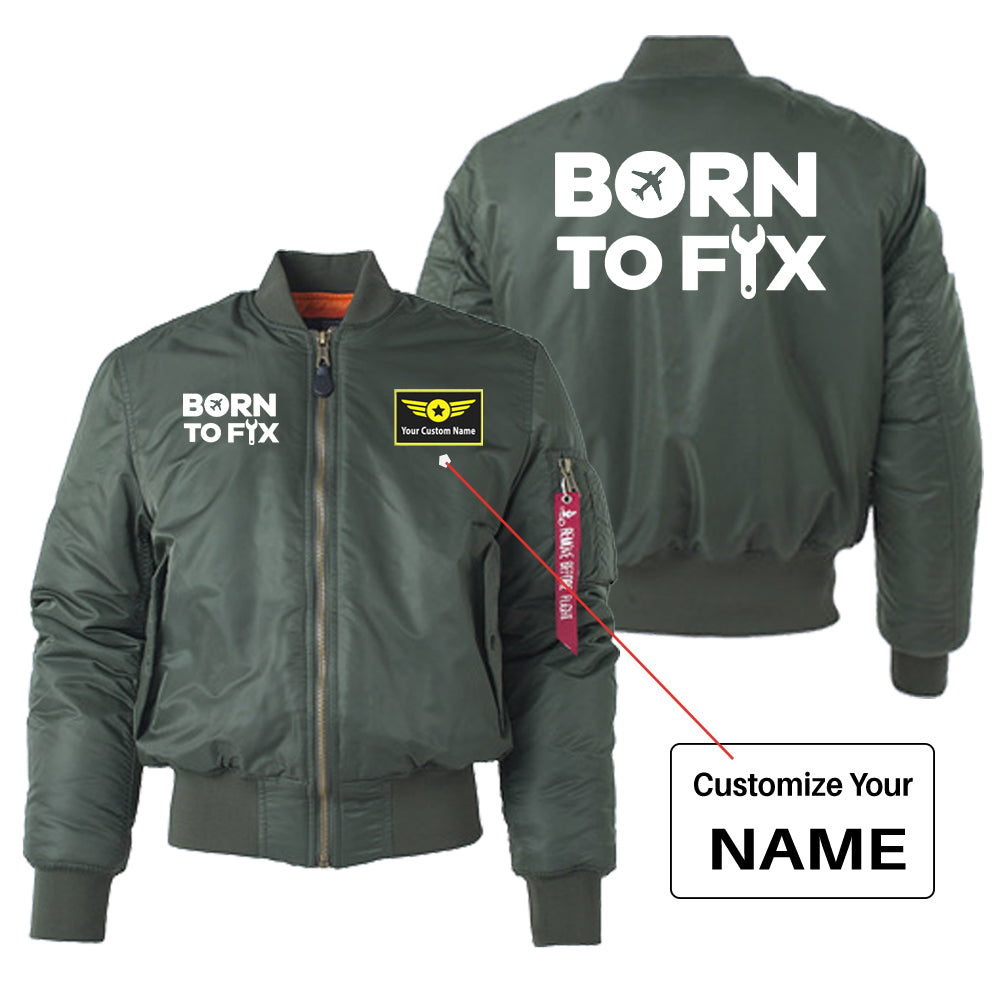 Born To Fix Airplanes Designed "Women" Bomber Jackets
