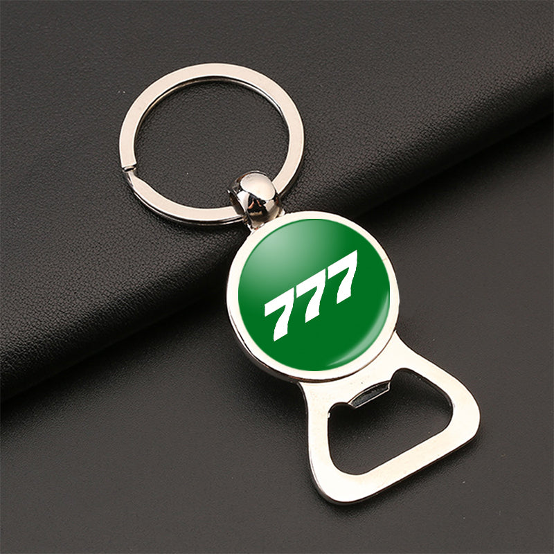 777 Flat Text Designed Bottle Opener Key Chains