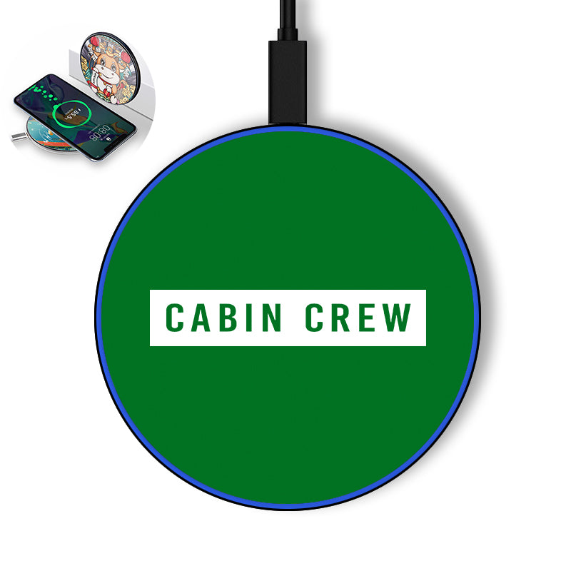 Cabin Crew Text Designed Wireless Chargers