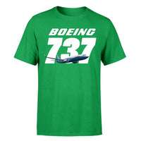 Thumbnail for Super Boeing 737+Text Designed T-Shirts