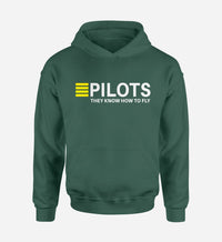 Thumbnail for Pilots They Know How To Fly Designed Hoodies