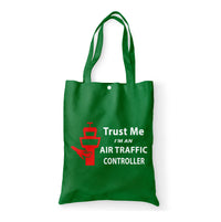 Thumbnail for Trust Me I'm an Air Traffic Controller Designed Tote Bags