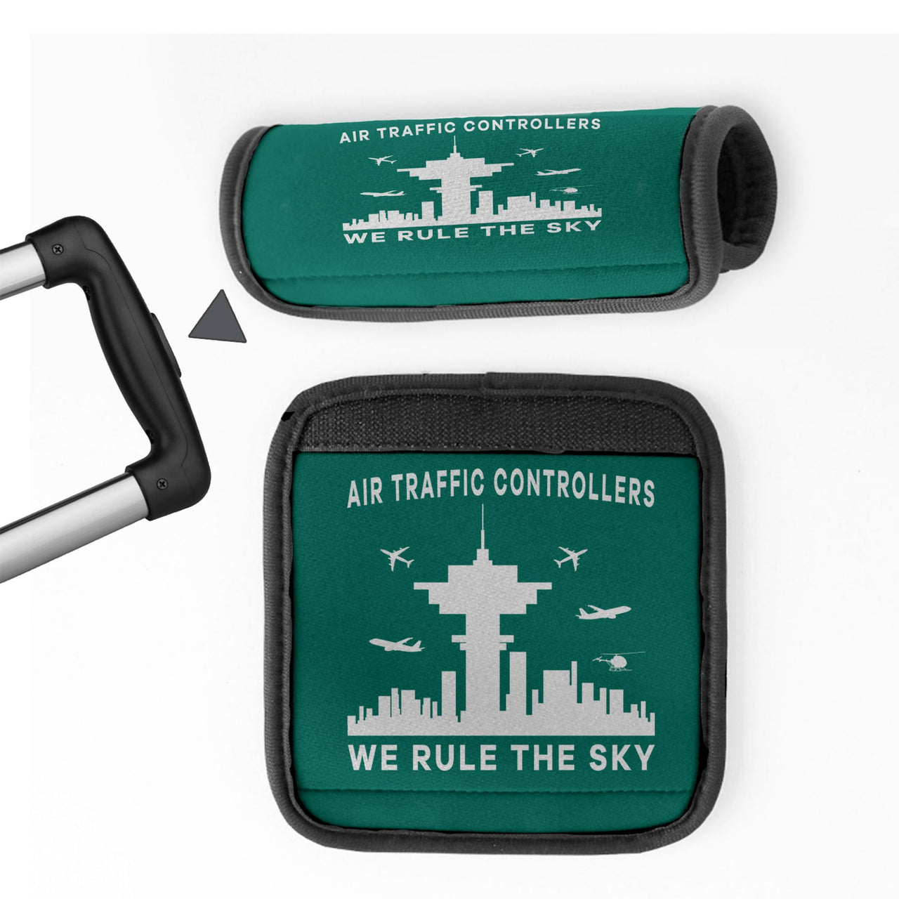 Air Traffic Controllers - We Rule The Sky Designed Neoprene Luggage Handle Covers