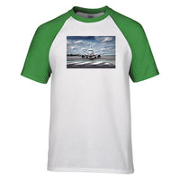 Thumbnail for Amazing Clouds and Boeing 737 NG Designed Raglan T-Shirts