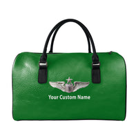 Thumbnail for Custom Name (US Air Force & Star) Designed Leather Travel Bag