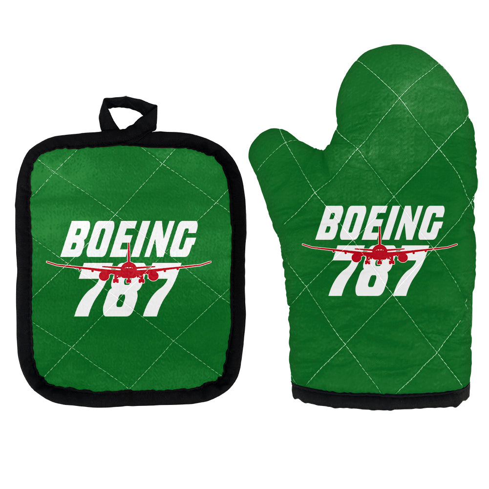 Amazing Boeing 787 Designed Kitchen Glove & Holder