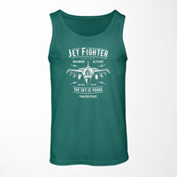 Thumbnail for Jet Fighter - The Sky is Yours Designed Tank Tops