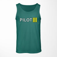 Thumbnail for Pilot & Stripes (3 Lines) Designed Tank Tops