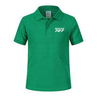 Thumbnail for Boeing 727 & Text Designed Children Polo T-Shirts
