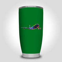 Thumbnail for Multicolor Airplane Designed Tumbler Travel Mugs