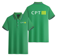 Thumbnail for CPT & 4 Lines Designed Stylish Polo T-Shirts (Double-Side)