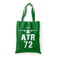Thumbnail for ATR-72 & Plane Designed Tote Bags