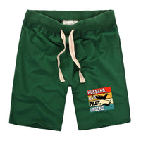 Thumbnail for Husband & Dad & Pilot & Legend Designed Cotton Shorts