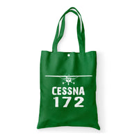 Thumbnail for Cessna 172 & Plane Designed Tote Bags