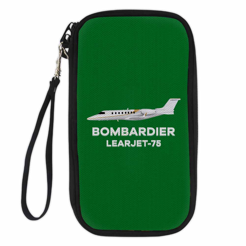The Bombardier Learjet 75 Designed Travel Cases & Wallets