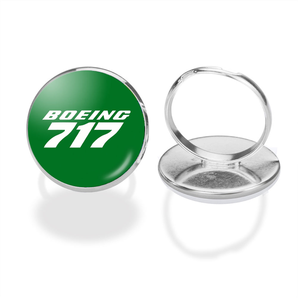 Boeing 717 & Text Designed Rings