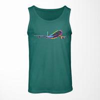 Thumbnail for Multicolor Airplane Designed Tank Tops