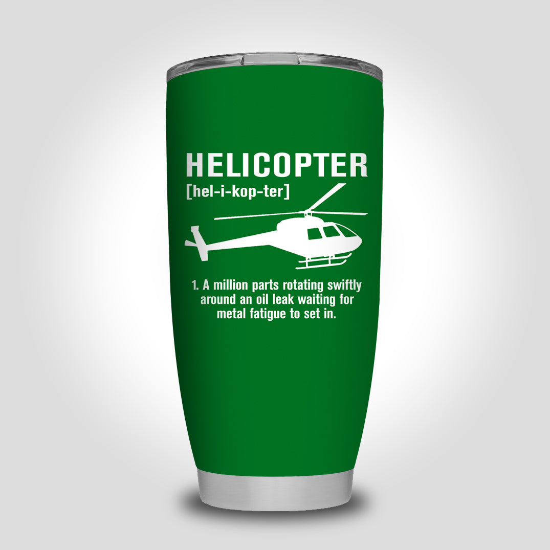 Helicopter [Noun] Designed Tumbler Travel Mugs