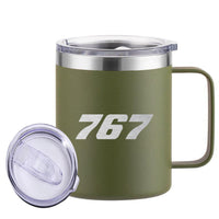Thumbnail for 767 Flat Text Designed Stainless Steel Laser Engraved Mugs