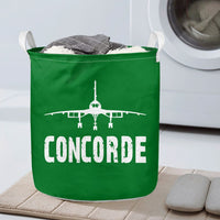 Thumbnail for Concorde & Plane Designed Laundry Baskets