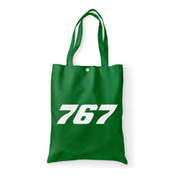 Thumbnail for 767 Flat Text Designed Tote Bags