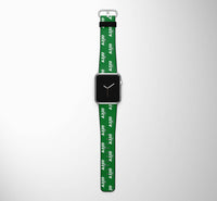 Thumbnail for Super Airbus A320 Designed Leather Apple Watch Straps