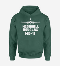 Thumbnail for McDonnell Douglas MD-11 & Plane Designed Hoodies