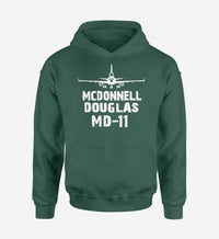 Thumbnail for McDonnell Douglas MD-11 & Plane Designed Hoodies